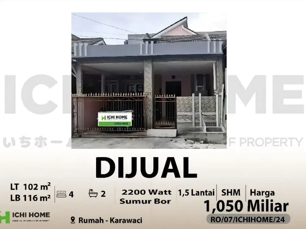 Rumah Cantik Idaman Siap Huni Strategis Sudah SHM di Karawaci Tangerang