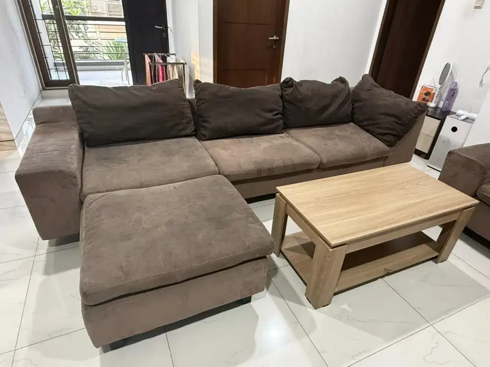 SOFA L - Sandaran Bantal