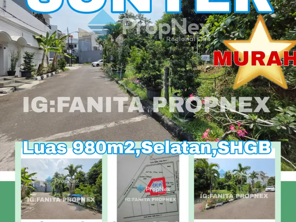 Dijual kavling ekslusif di Sunter Danau Indah Barat,JakUt 980m2,Sltn,kuldesak
