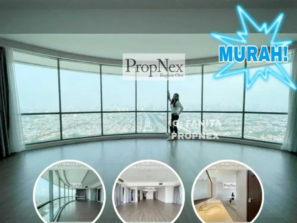 TURUN HARGA Dijual Apt ST MORITZ Twr Presidential 269m2(5BR+1),Private