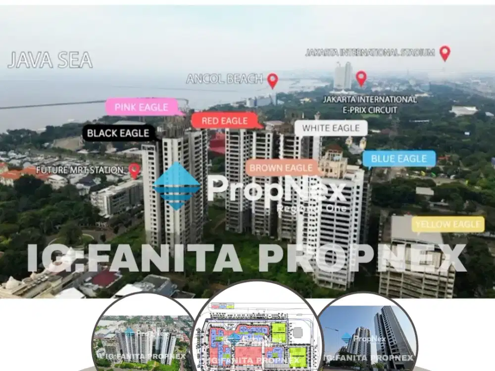 Dijual project lahan+7 tower apartemen di Marina Ancol LT2.4Ha LB15Ha,