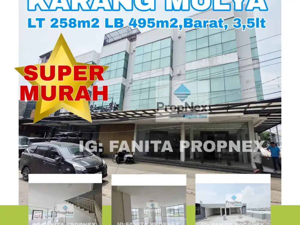 Brand new!Dijual ruko gandeng di Karang Mulya,dkt Puri JakBar LT258m2
