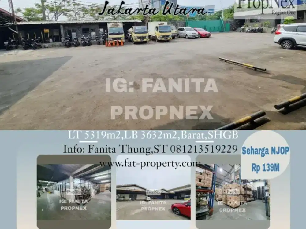 Strategis  Dijual seharga NJOP Kavling komersil di Jl Yos Sudarso,JakU