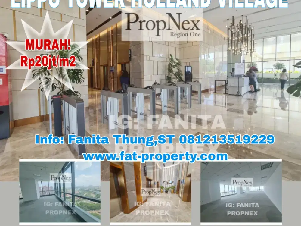 Dijual office space di Lippo Tower Holland Village,Cempaka Putih,Jkt
