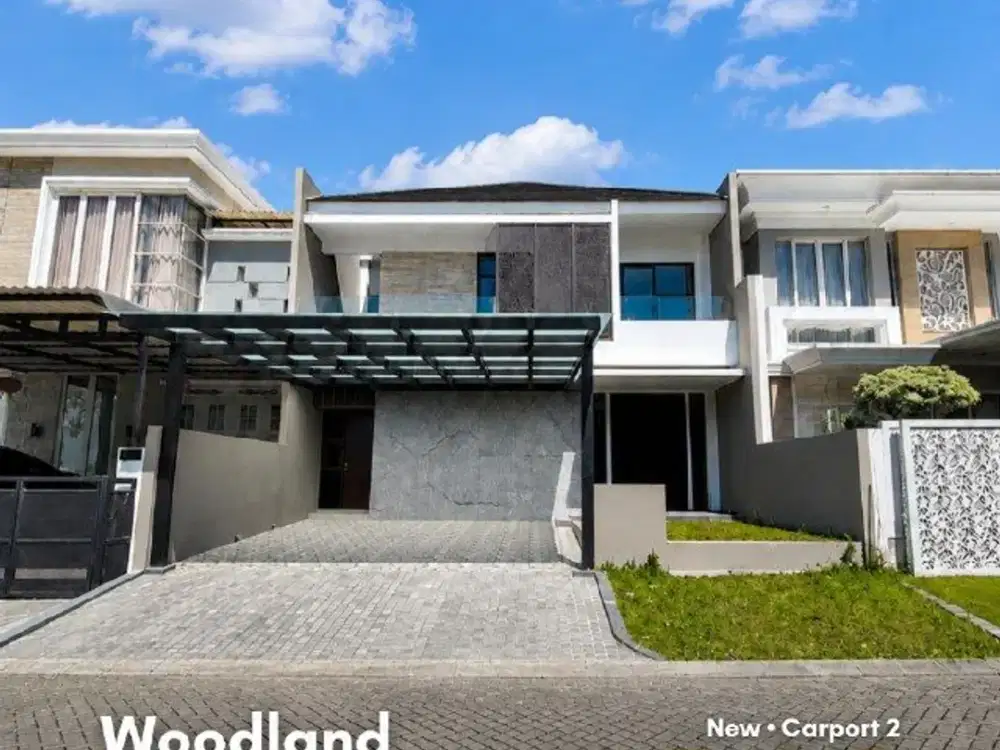 Rumah Woodland, Citraland New • Carport 2 • Row 3 Mobil