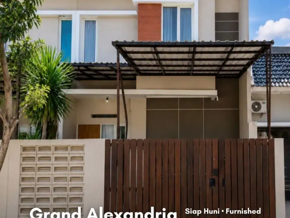 Rumah Grand Alexandria, Puri Surya Jaya Siap Huni • Fully Furnished • Carport