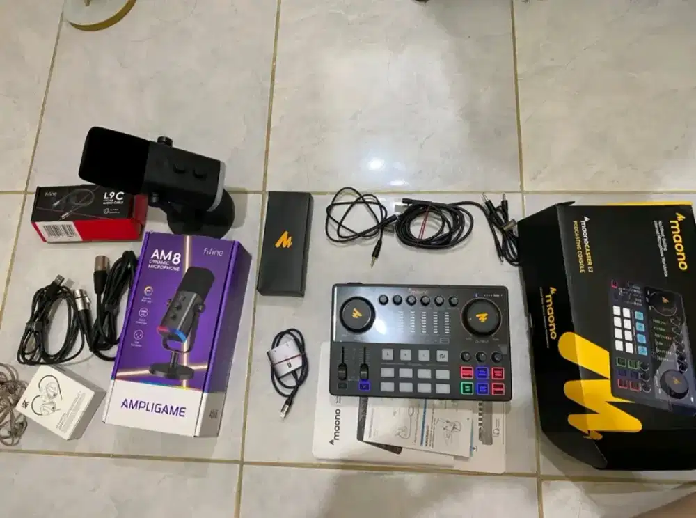 Jual Soundcard maonocaster E2 dan mic fifine am8