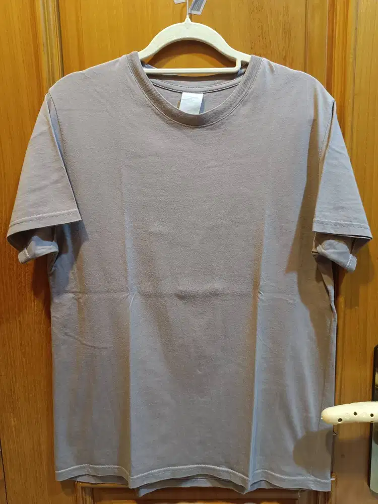 Kaos Polos Cotton Combed 30S Cokelat Susu Paling Murah!