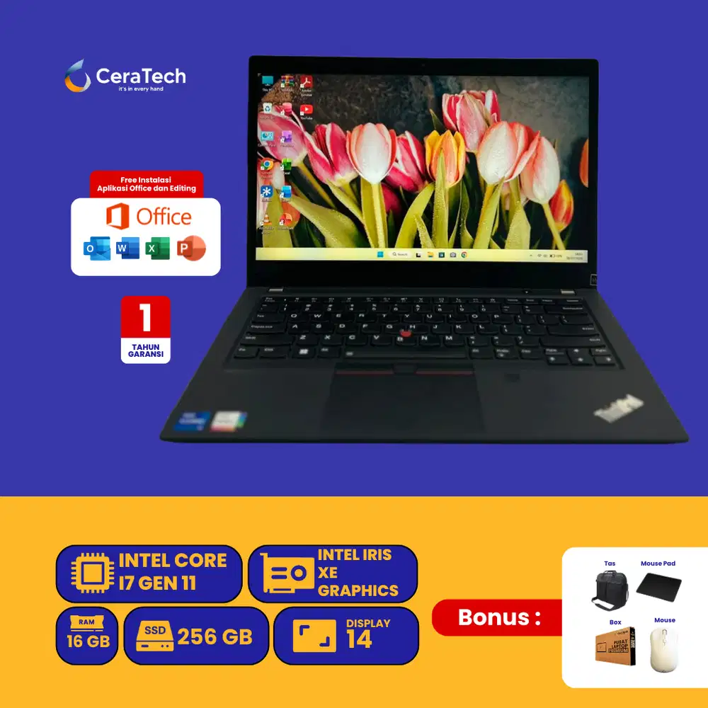 ADA 3 LAPTOP T14 YANG BERBEDA ADA I7 GEN 11, I5 GEN 10,DAN I5 GEN 11