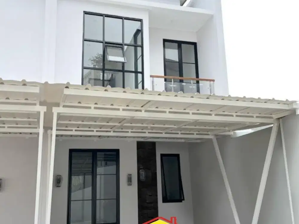 Hunian Minimalis Modern 2 Lantai LT 60 m2 Free Kanopi, CCTV & Smart Door Lock Siap Huni! - Pondok Aren Tangerang Selatan