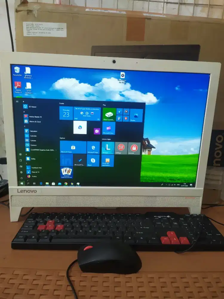 Dijual PC All In One Lenovo celeron ram 4/500gb