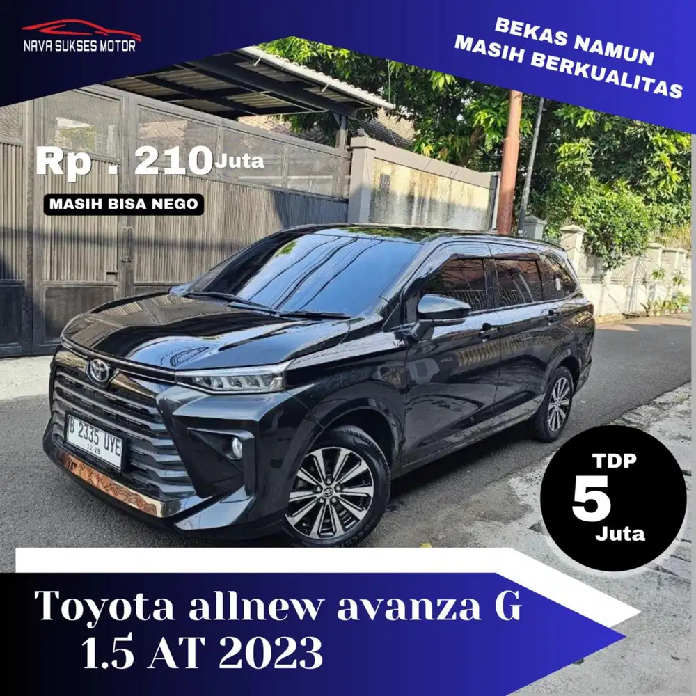 TDP 5 JUTA * AVANZA G AT 2023 *
