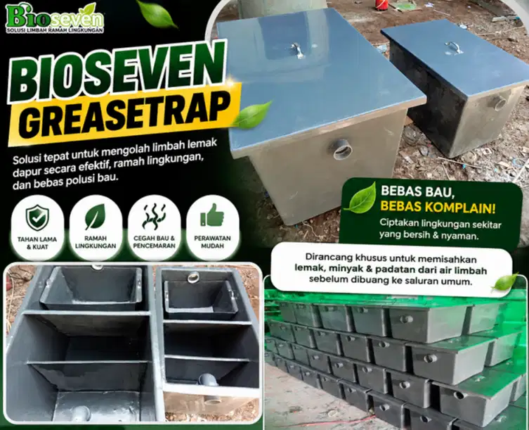 BIOSEVEN Grease Trap - Berkualitas, Awet, Murah