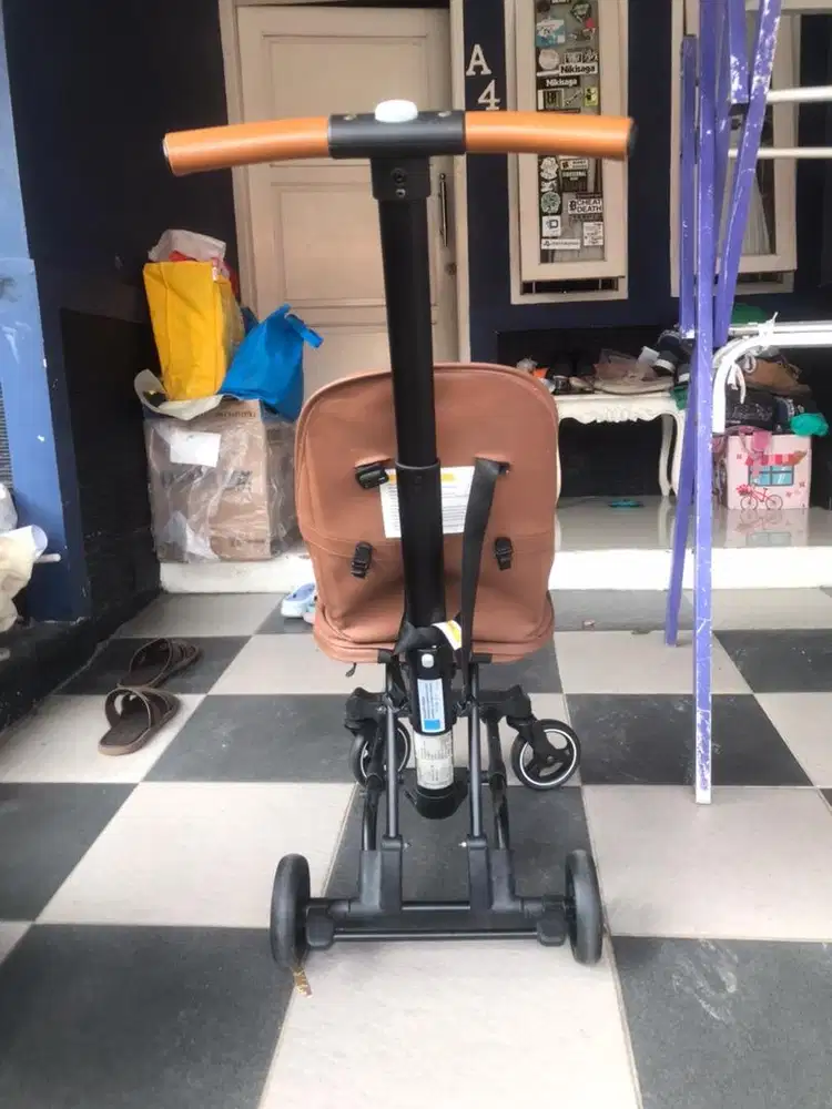 Stroller Babyelle 1689 Rider LT Leather Edition-Brown