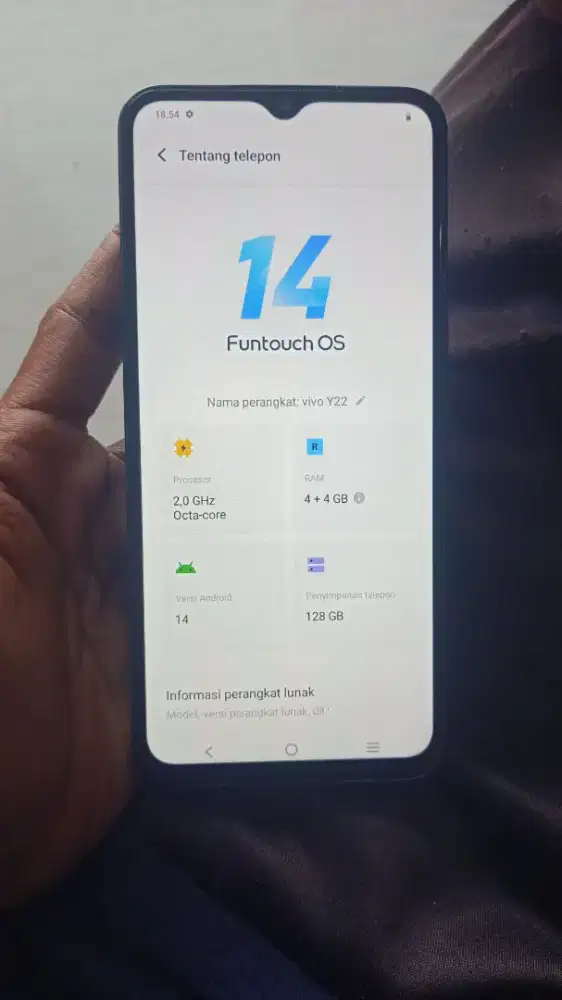 HP Vivo Y22 Ram 4/128GB