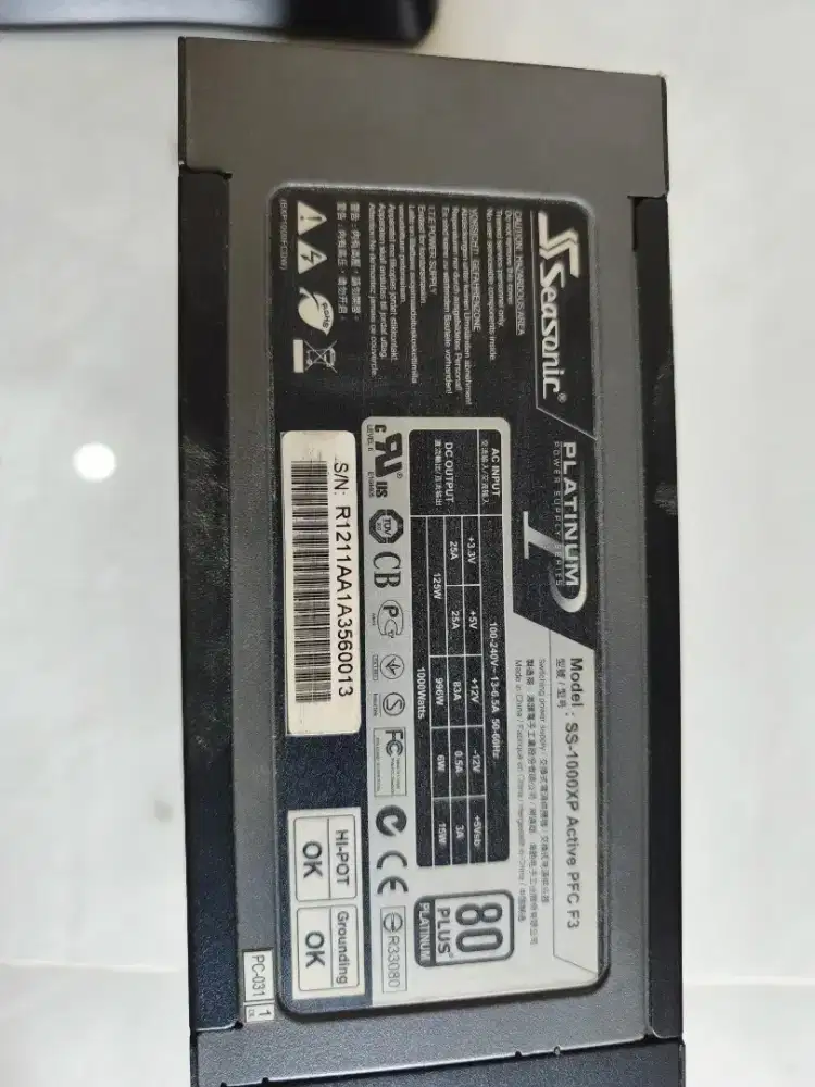 Jual cepat powersupply Seasonic SS-1000XP