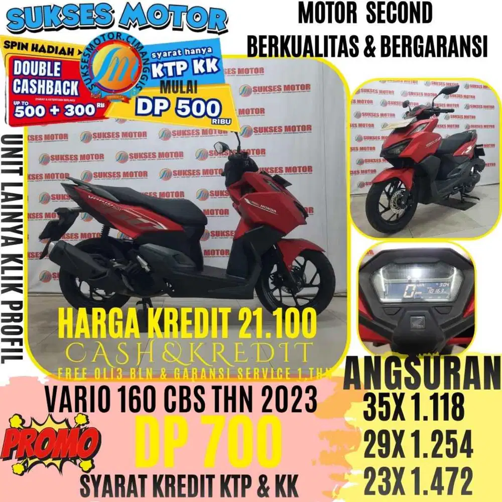VARIO 160 CBS TABUN 2023 BERGARANSI CASHBACK UPTO 300RIBUAN