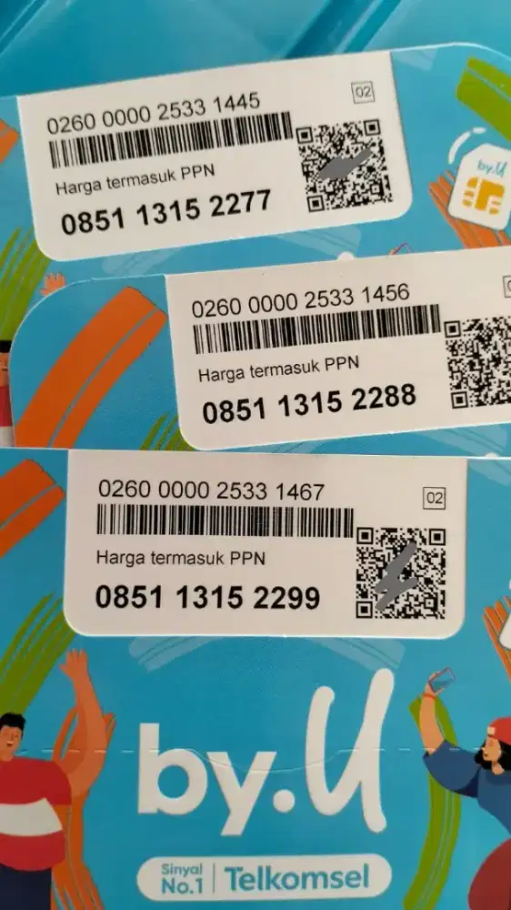 NOMOR CANTIK ByU ISI 3 GB NASIONAL BERLAKU SATU BULAN.