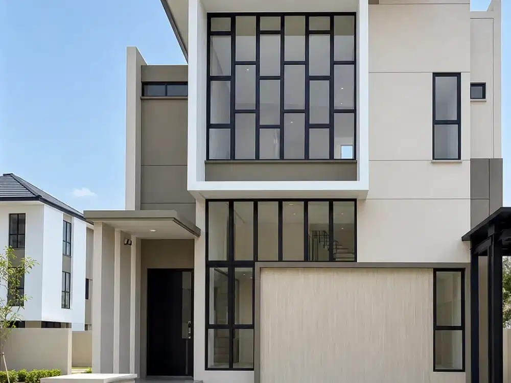 Rumah hoek 3lt 12x14 168m Cluster Semayang Asya JGC Jakarta Garden City