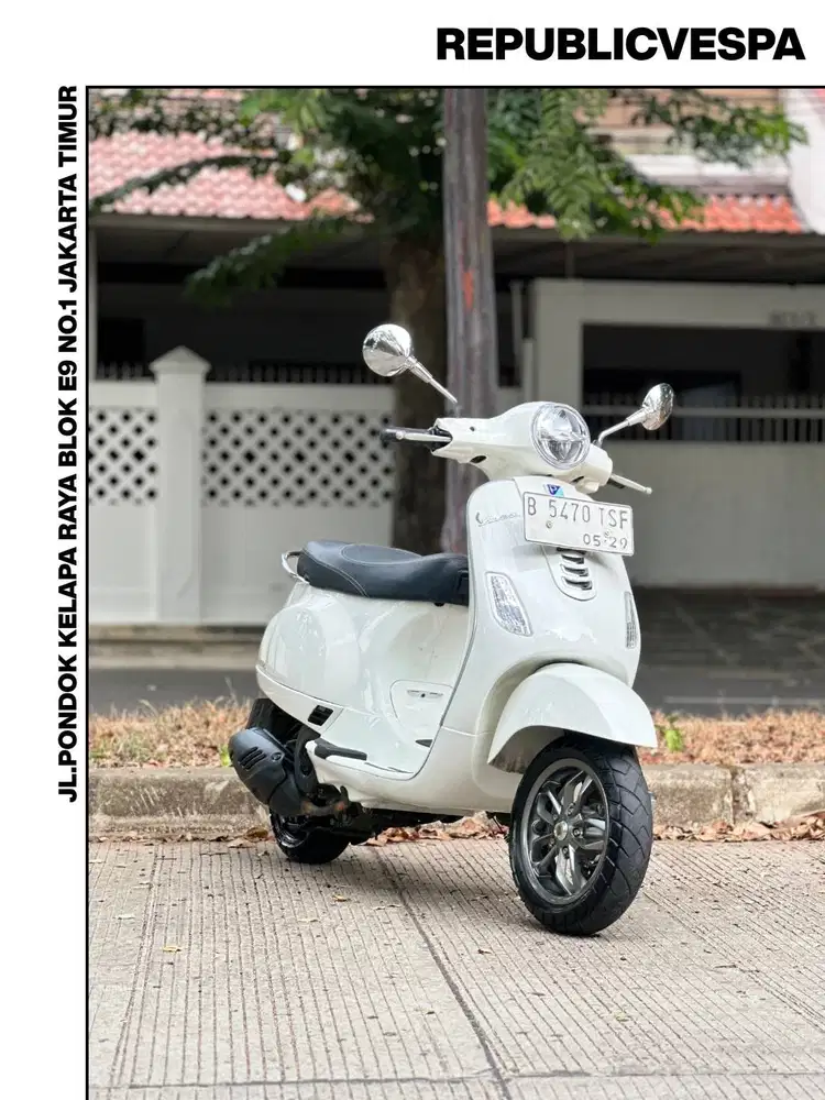 TERMURAH PIAGGIO VESPA LX125 IGET FACELIFT TAHUN 2024 WHITE INNOCENZA
