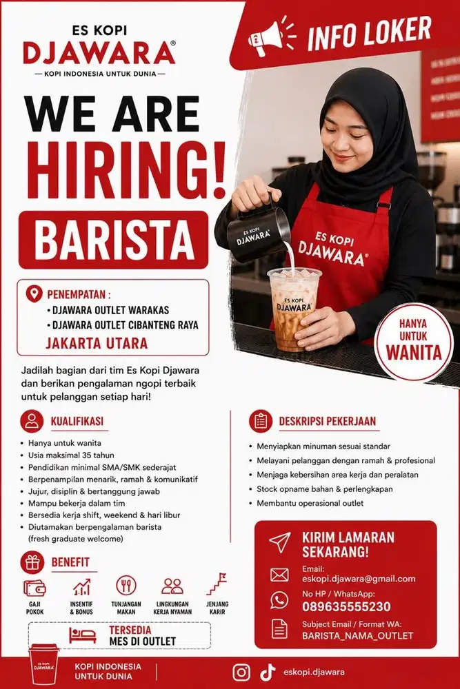 Sales outlet atau barista outlet