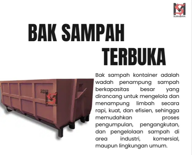 KONTAINER BAK SAMPAH 6 M3 (Terbuka)