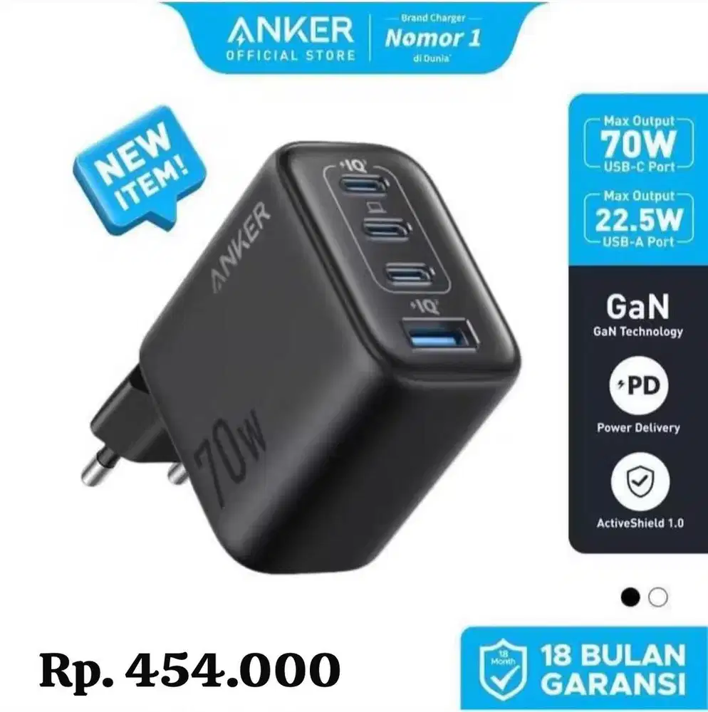 CHARGER ANKER 70W