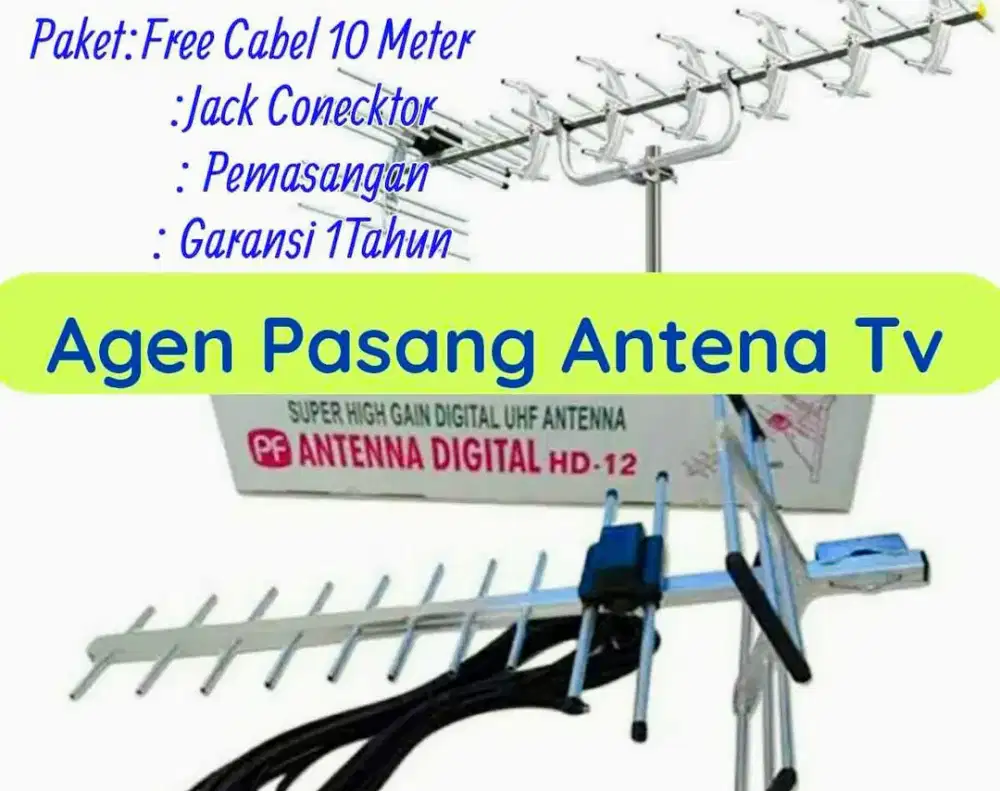 Jasa Ahli Pasang Signal Antena TV Outdoor Digital