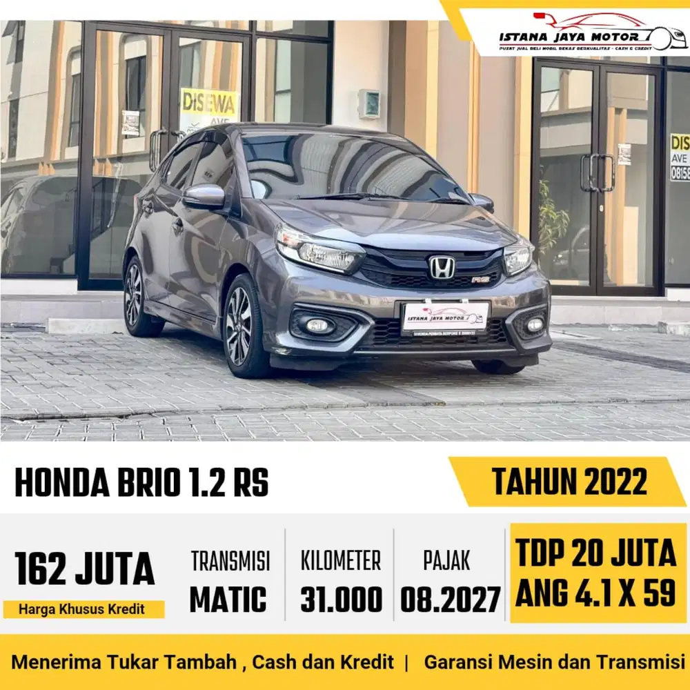 Honda Brio RS AT th 2022 #istana jaya motor