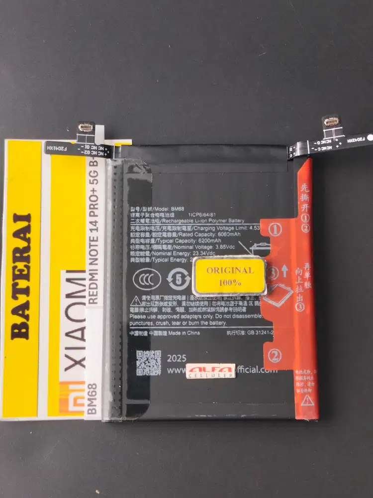 Baterai XIAOMI REDMI NOTE 14 PRO PLUS  5G Baterai BM-68