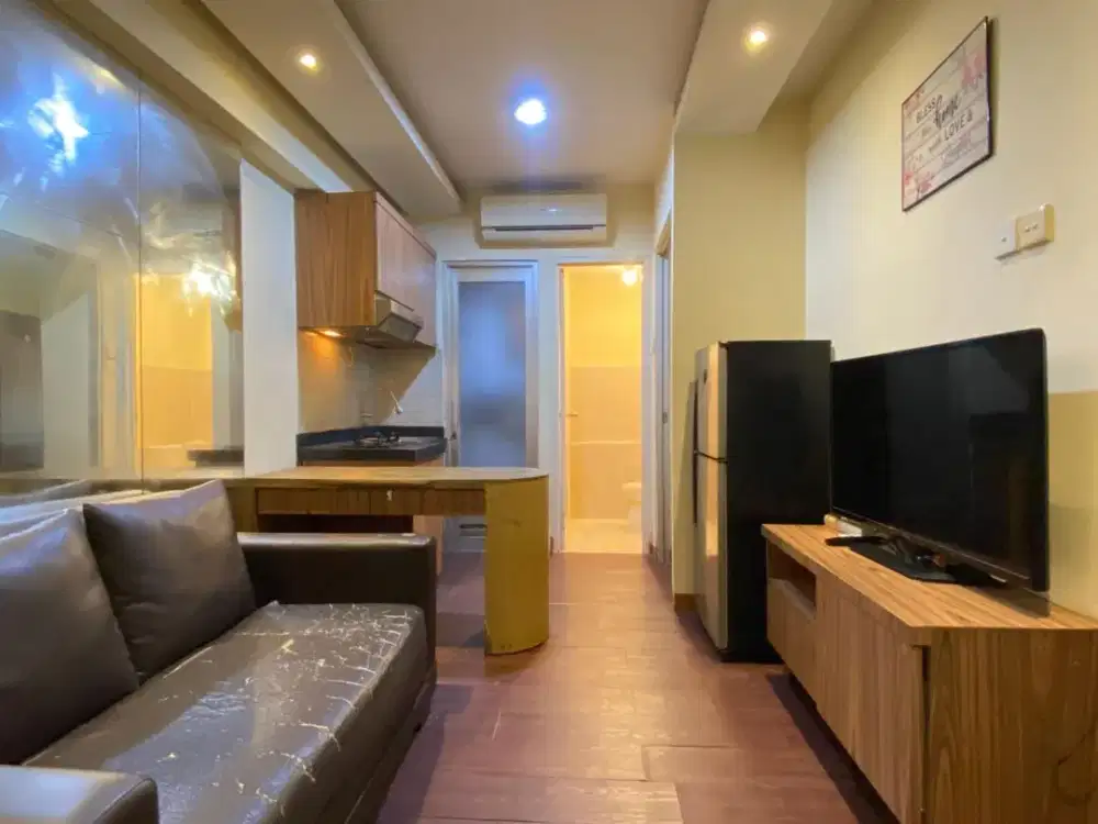Sewa Apartemen Green Bay Pluit 2BR Cozy Warm Scandinavian Interior Siap Huni  Terintegrasi Baywalk Mall Dekat Pluit Village & Emporium Mall