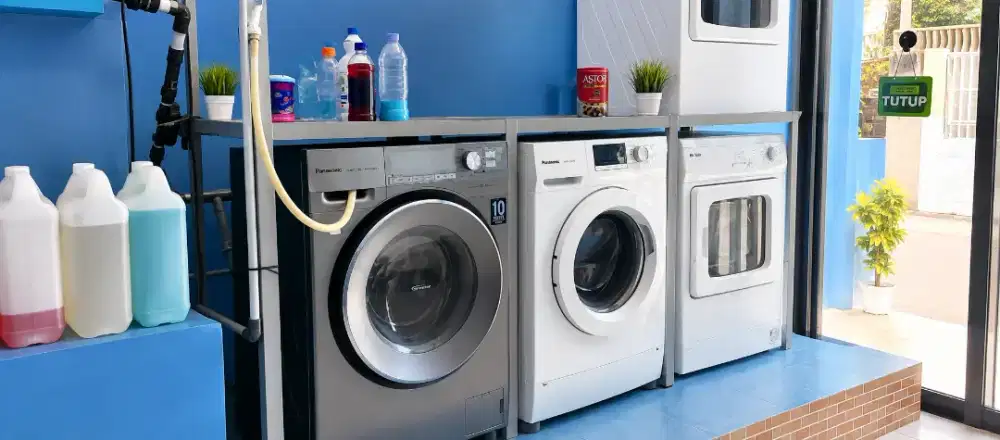 Jual lengkap semua peralatan laundry. Siap pakai langsung oprasional