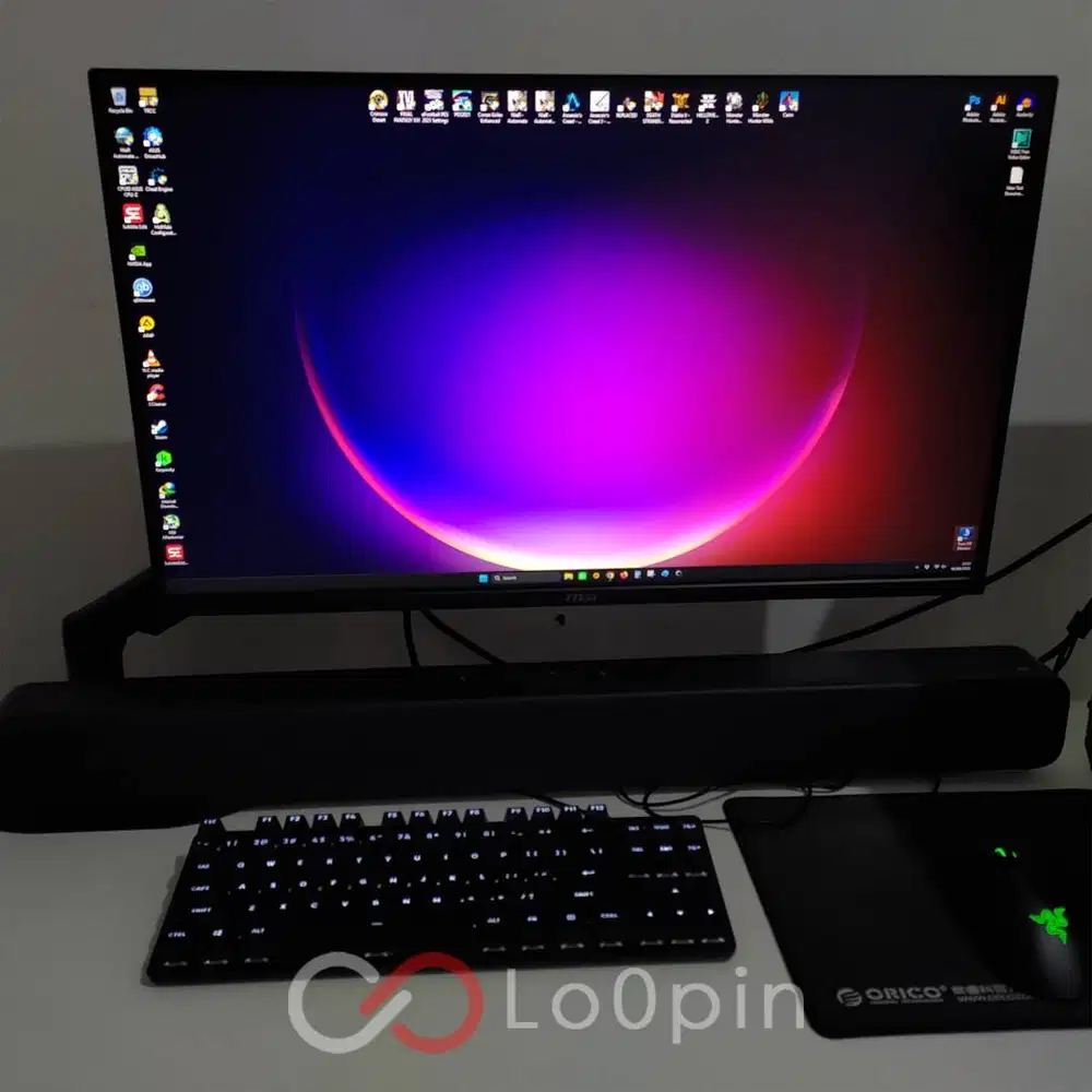 PC Desktop Full Set RTX 5060 Ti 16GB + Monitor MSI 2K + BONUS BANYAK