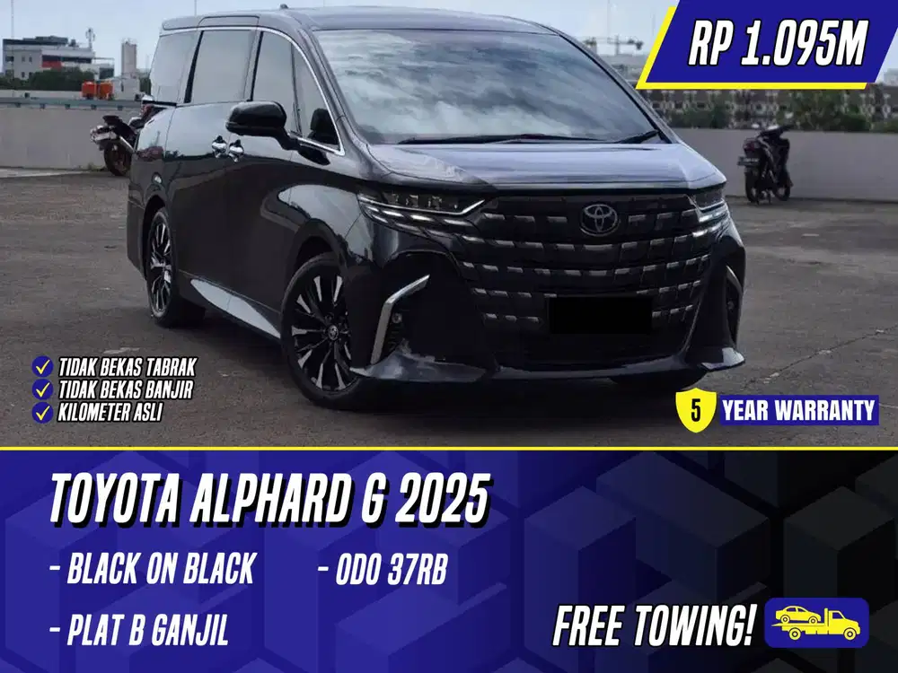Toyota Alphard G 2025 NIK 2024 Black Hitam New Model
