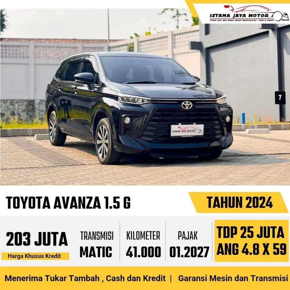 Toyota Avanza G CVT th 2024 #istana jaya motor