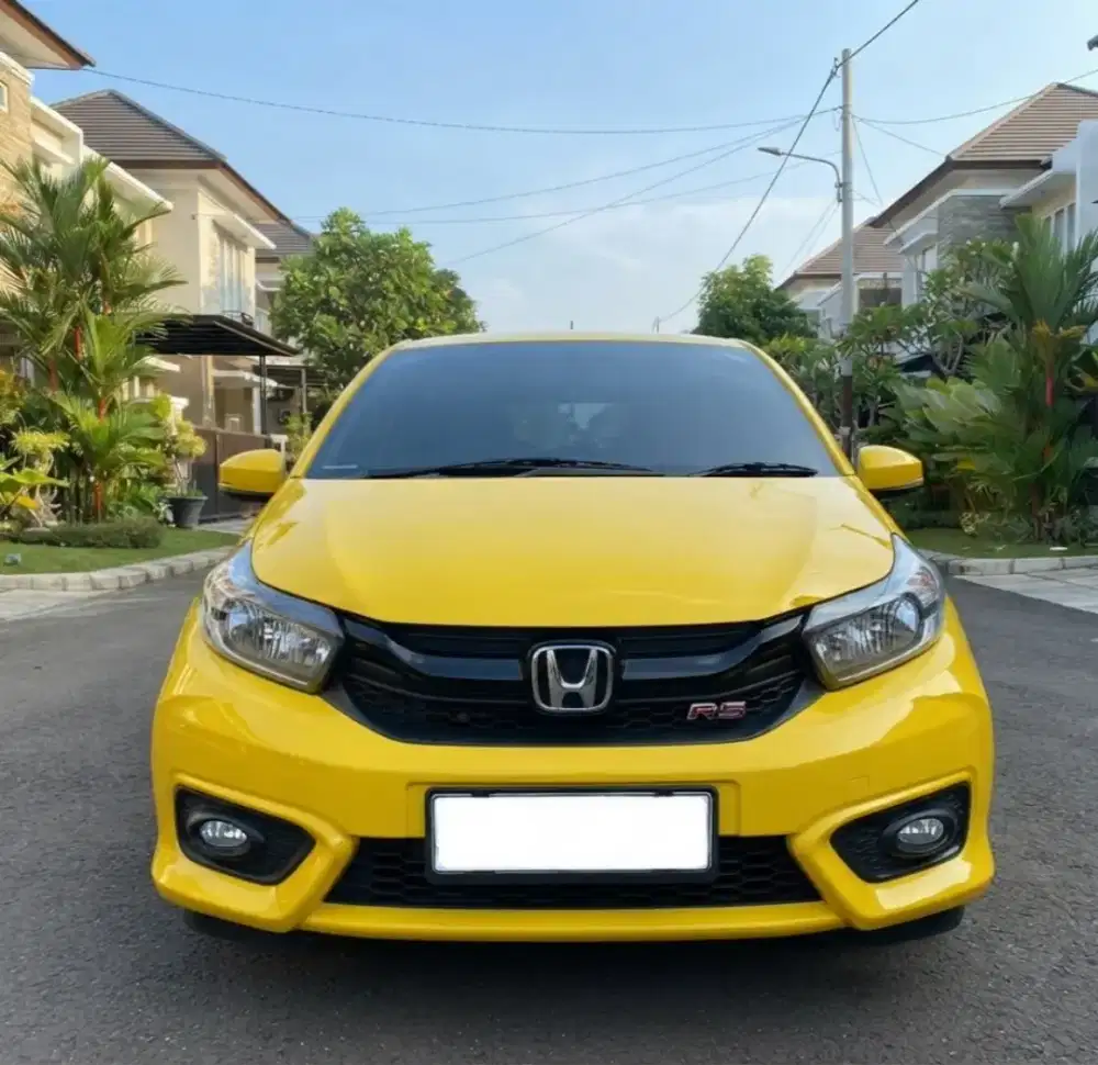 Brio tipe RS Cvt automatic kuning 2019 odo 60 rb an DP 30 JT#Honda