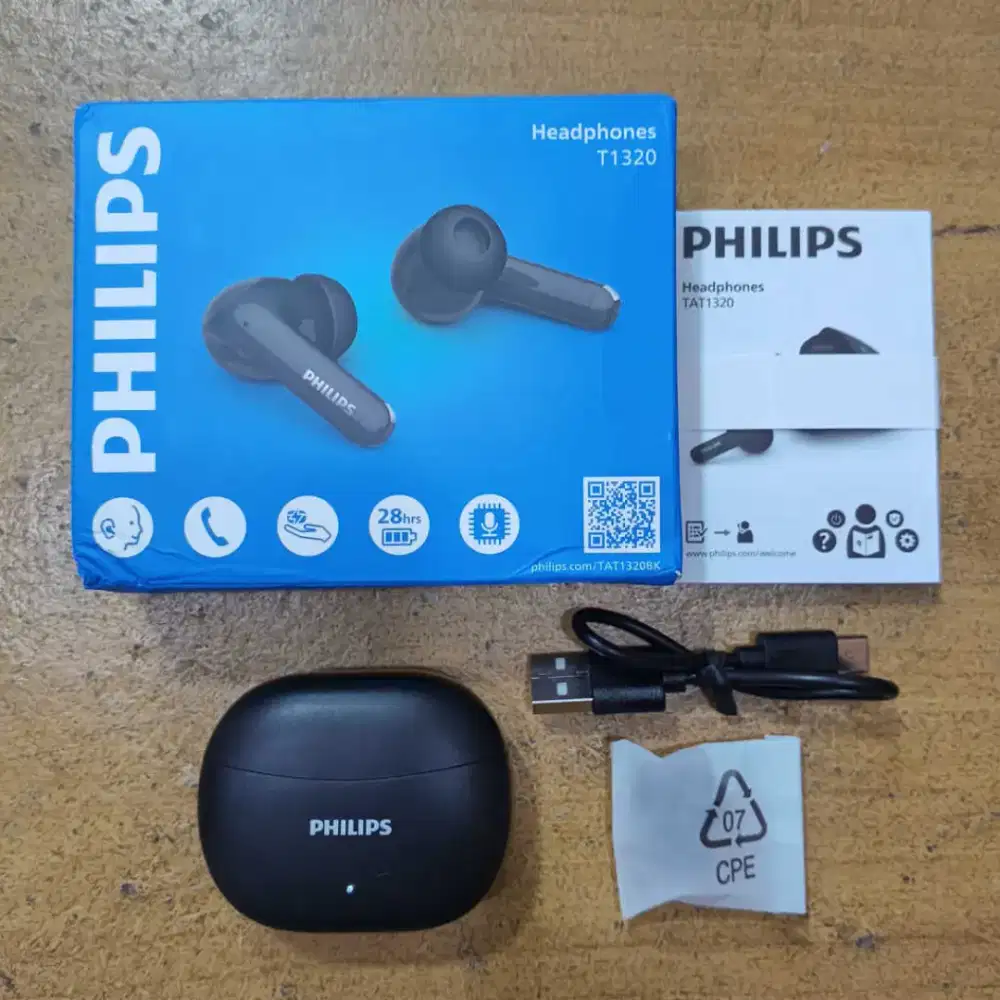 TWS Philips TAT1320 T1320 Bluetooth True Wireless Earbuds Earphone