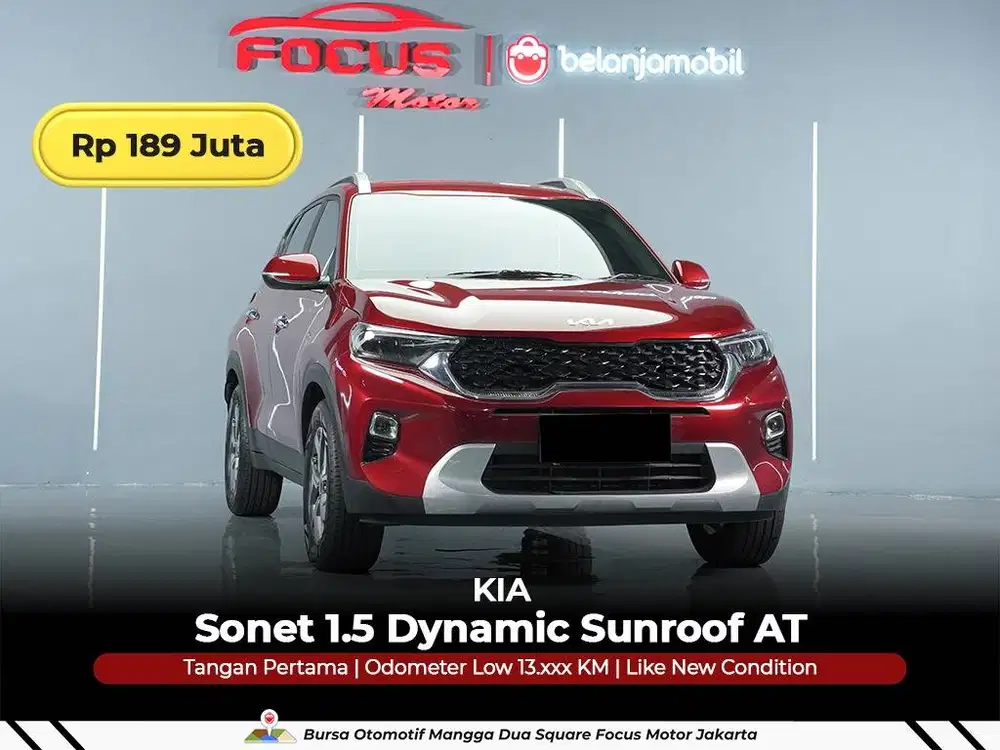 [ LOW KM 13RB ] Kia Sonet 1.5 Dynamic Sunroof AT 2022/2023