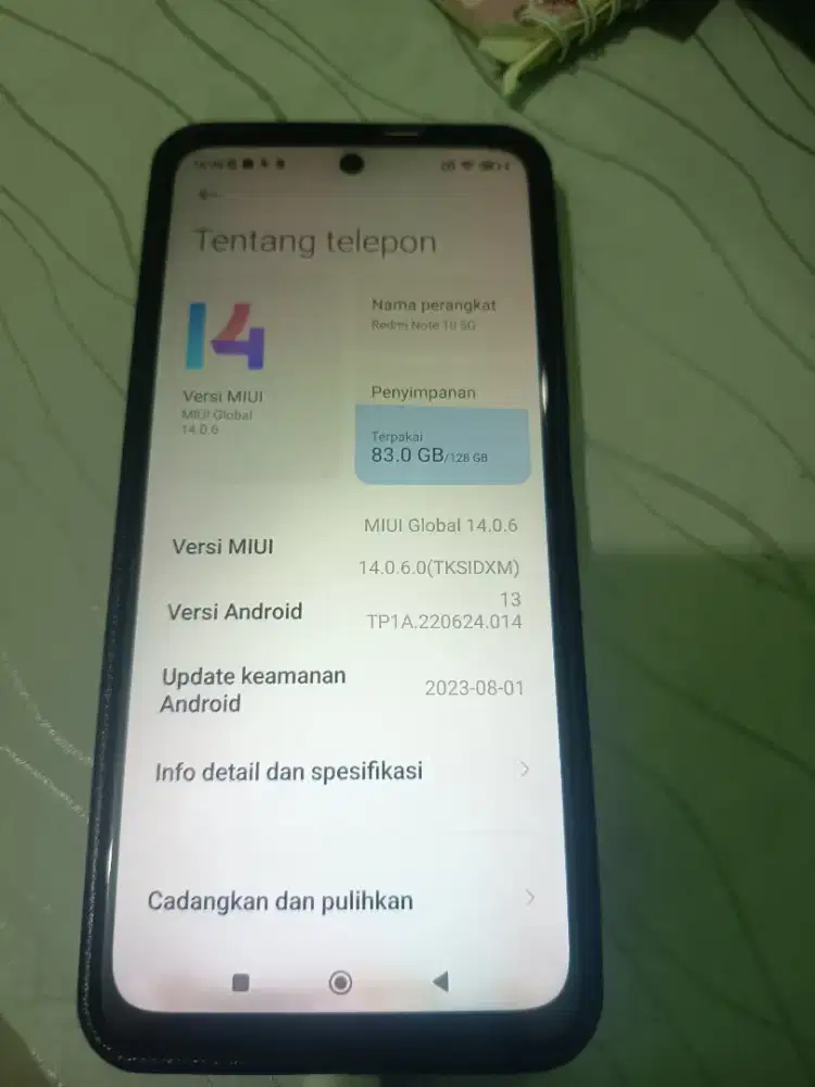Jual HP Redmi Note 10 5G 8/128
