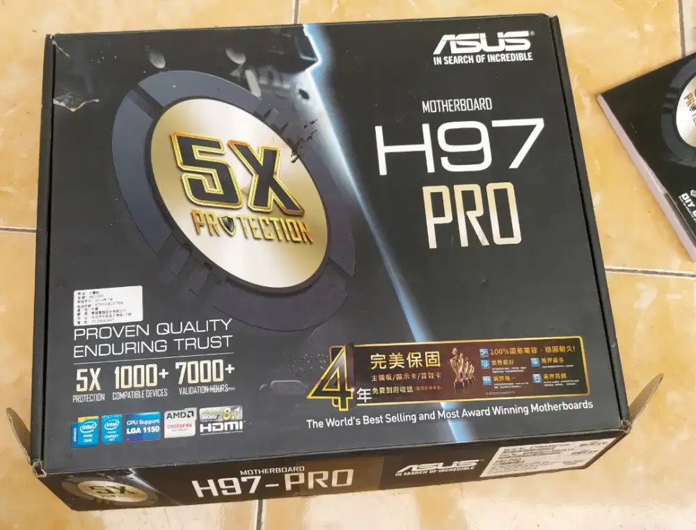 Mobo/motherboard asus h97 pro gen 4