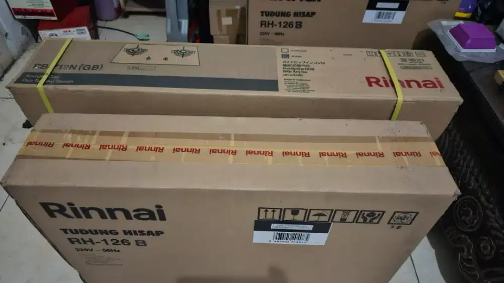 DIJUAL COOKER HOODER RINNAI RH-126B BLACK, MASIH BARU, JUAL MURAH