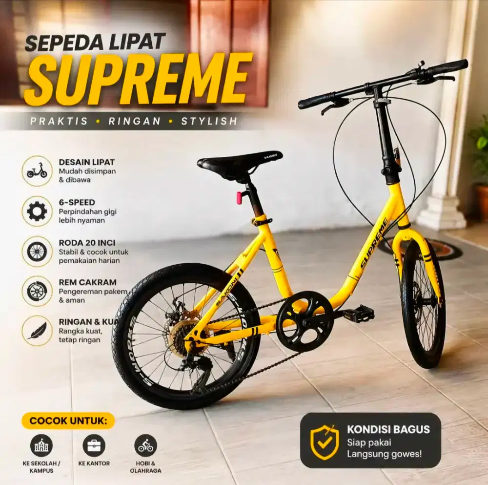 Sepeda lipat supreme