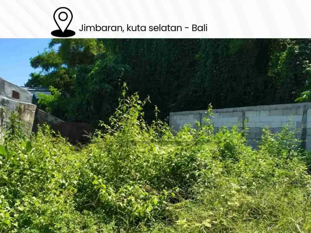 DIJUAL TANAH BERLOKASI TAMAN GRIYA
JIMBARAN, BALI