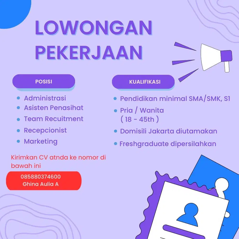 Lowongan Pekerjaan
