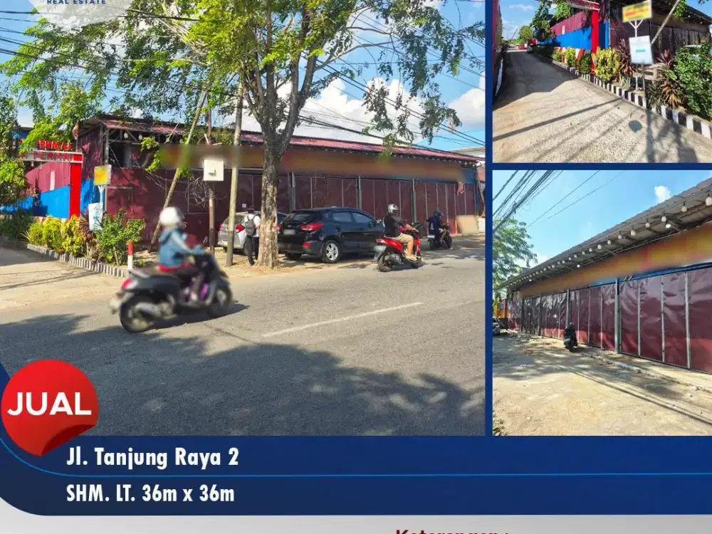Ruko Bangunan tepi jalan lokasi ramai Jl Tanjung raya 2, Pontianak