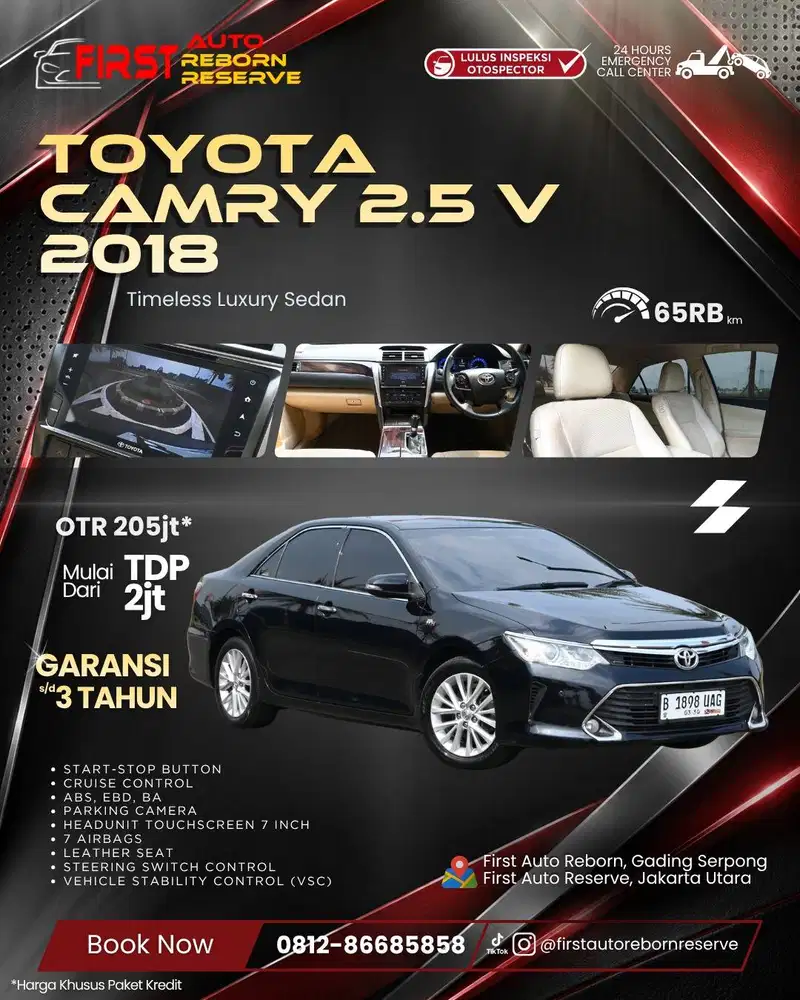 (Tdp2jtan) Toyota Camry 2.5 V 2018