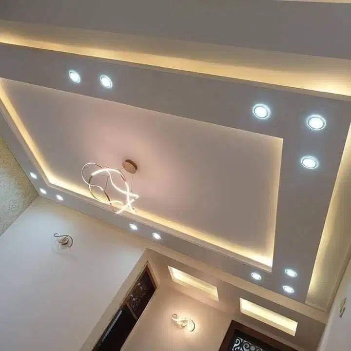 Sekat Plafon Partisi PVC GRC Gypsum Jasa Tukang Pasang Wall Moulding