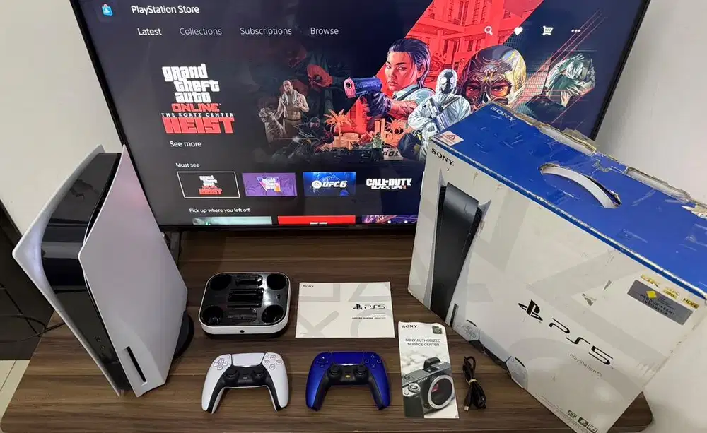 PS5 Disk Version Seri 12 (terbaik) + 2 Stick (Mulus)