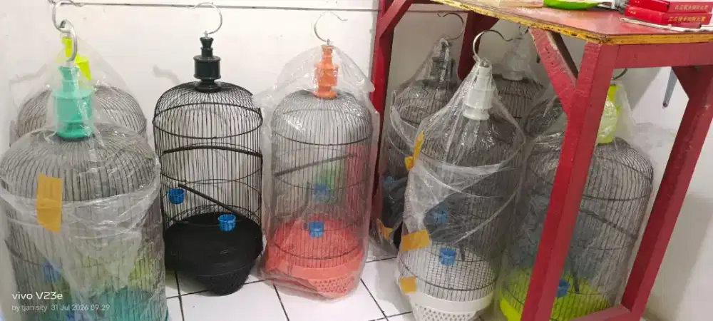 kandang Love bird baru diameter 33