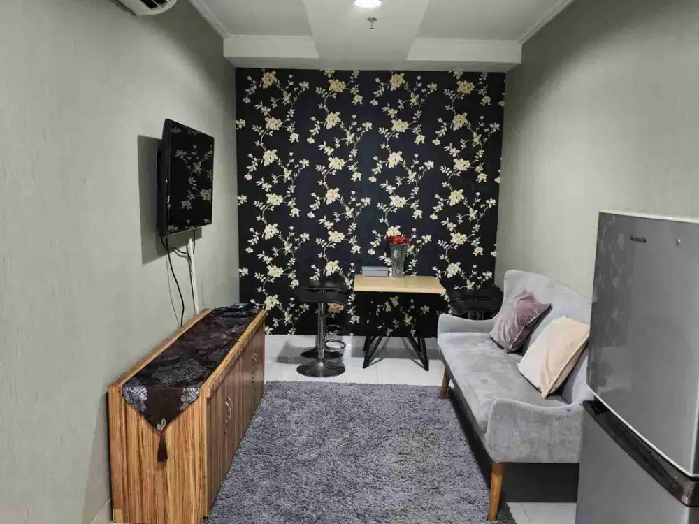 di sewakan apartemen the mansion Kemayoran tipe 2 bedroom furnish